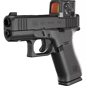 GLOCK 43X MOS 9mm Striker Fired Pistol with Aimpoint